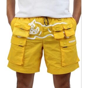 Ice Cream Rare 90s Japanese Mint Shorts Swim Trunks Yellow Utility Retro